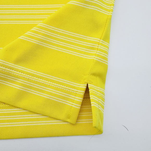 Nike Tour Performance Polo Shirt Mens XL Yellow  Short Sleeve Golf DRIFIT - Picture 5 of 10